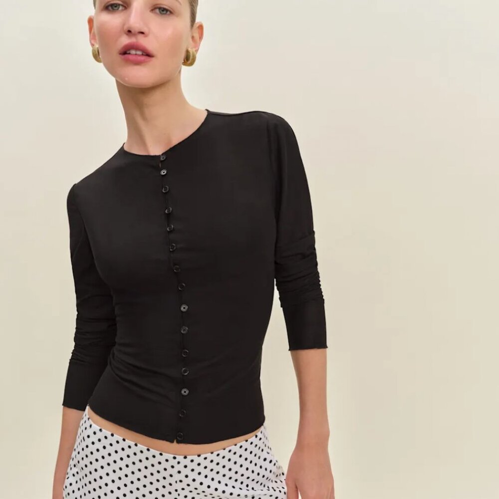 Reformation Val Knit Cardigan, Sz S